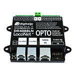 100-DR4088LN-OPTO - 16-kanal Rückmeldemodul LocoNet und zusätzlichen S88N Master